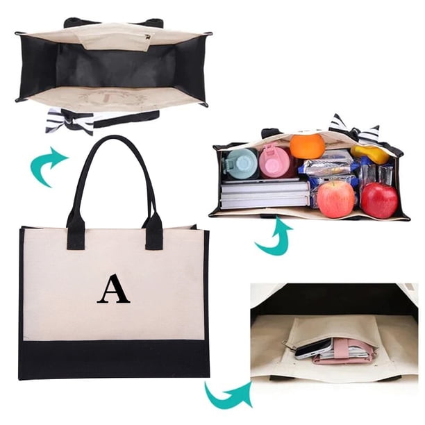 Portable Canvas Zipper Bag, Stylish Adjustable Strap, Durable