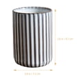 thumbnail image 2 of Vintage Japanese Ceramic Tea Cup 300ml Striped Tumbler Mug Without Handle for Coffee, Juice, and Hot or Cold Beverages, 2 of 6