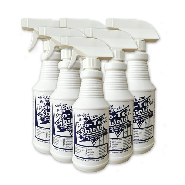 Protector PROTECT SHIELD - Repelente de Agua Protector de Vidrio Cristal Azulejo Porcelana Cerámica y Más - 473ml (6 piezas)