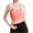 Pink, variant on High Impact Shockproof Sports Bra Women Color-Blocked Elastic Push-Up Bra with Removable Breast Pads for Running Yoga Gym Daily Athletic Wear White XL