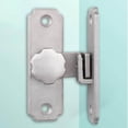 thumbnail image 3 of serony Barn Sliding Door Latch Lock Door Stainless Rustic Decoration Hardware Rustic Decoration Steel Sliding with Mounting Screws for Garage Argent, 3 of 9