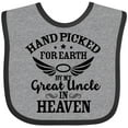 thumbnail image 3 of Inktastic Handpicked for Earth by My Great Uncle in Heaven Boys or Girls Baby Bib, 3 of 4