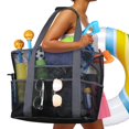 thumbnail image 3 of Bolso de playa - Bolso de mano de malla duradera para mujer con 7 bolsillos Sincero Electrónica, 3 of 3