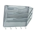 thumbnail image 3 of HILABEE Wall Mount File Document Organizer, File Holder for Sorting Literature Catalogs, Mesh Metal Space Saving Magazines Letter Rack, 3 of 9