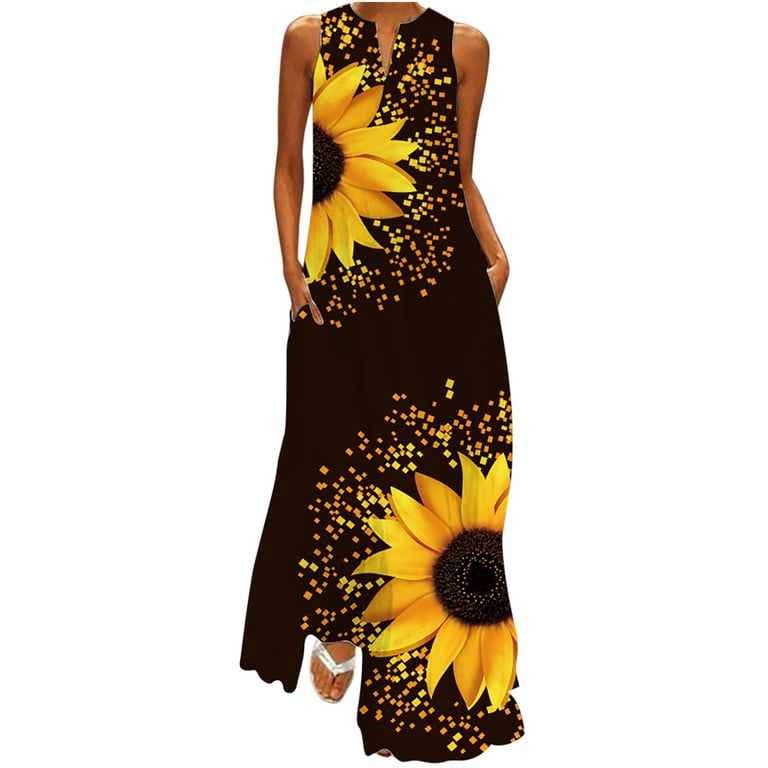 OKBOP Muslim Dress for Women-Fit & Flare Fashion Round-Neck Sleeveless Sling Slit Printing Loose Casual Long Dresses Summer Womens Dresses - Walmart.com OKBOP Muslim Dress for Women-Fit & Flare Fashion Round-Neck Sleeveless Sling Slit Printing Loose Casual Long Dresses Summer Womens Dresses - Walmart.com