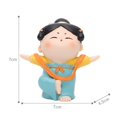 thumbnail image 4 of Destyer Traditional Chinese Lady Yoga Statue Beautiful Car Ornament Xmas Gift Tree Style 1Set, 4 of 6