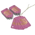 thumbnail image 3 of Inkdotpot Pack Of 50 Merry And Bright Christmas Favor Paper Tags Craft Real Gold Foil Hang Tags, 3 of 6
