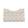 thumbnail image 2 of Goofa Retro Rabbit Pattern Triangle Square Tissue Box Cover, Modern PVC Leathe Facial Paper Holder,Decorative Holder/Organizer for Bathroom Vanity Countertop, 2 of 9