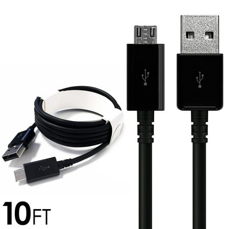 Micro USB Cable Charger for Android, FREEDOMTECH 10ft USB to Micro USB Cable Charger Cord High Speed USB2.0 Sync and Charging Cable for Samsung, HTC, Motorola, Nokia, Kindle, MP3, Tablet and (Best Android Sync Manager)