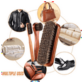 thumbnail image 5 of 4 Pcs Horsehair Shine Shoes Brush Kit Polish Dauber Applicators Cleaning Leather Shoes Boots Care Brushes Cleaner Brush, 5 of 6