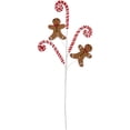 thumbnail image 1 of Northlight 28" Gingerbread and Candy Cane Swirls Christmas Spray, 1 of 4