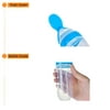 90ml Feeding Bottle Silicone Squeeze Style Rice Cereal Feed Bottle Spoon Baby Food Dispensing Feeding Spoon Infant Newborn Toddler Food Supplement