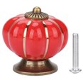 thumbnail image 1 of Ceramic Handles,Ceramic Pumpkin Knobs European Cabinet Knobs Drawer Knobs High Capacity, 1 of 8