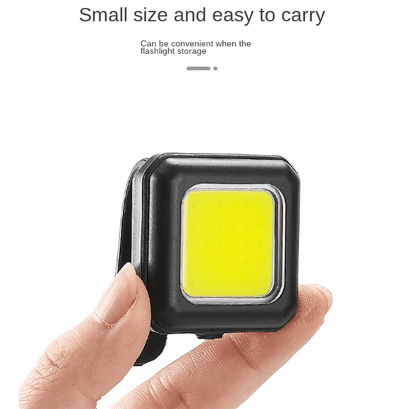 Mountain Bike Headlight Night Riding Front Light USB Rechargeable Ultra Bright Flashlight Tail Warning Black White Light,1 x Bicycle Light 1 x Data cable,Black