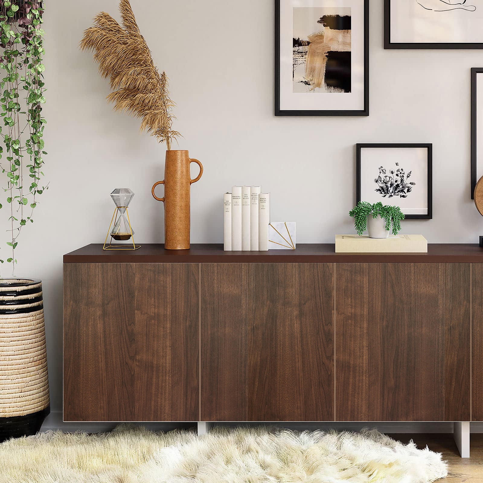 PP wood grain Peel-and-Stick Wallpaper PVC-Free, Self-Adhesive Washable Vinyl Roll Light, Eco Friendly Accent Wall Furniture Decor for Bedrooms Nursery