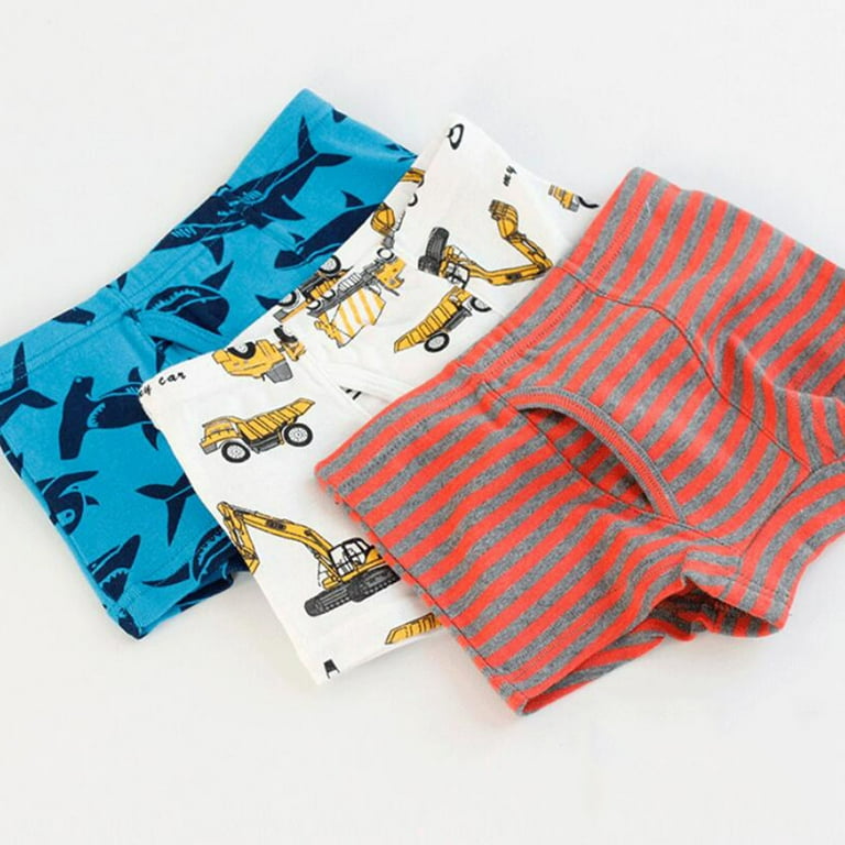 Kids Children Boys Underwear Cute Print Briefs Shorts Cotton