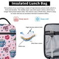 thumbnail image 5 of Valentines Day Pattern Cup Of Coffee Flow Reusable Insulated Lunch Bag - Waterproof & Portable Tote For Men And Women, 5 of 9
