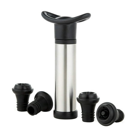Iuhan Wine Bottle Sealer Vacuum Wine Pump With 4 Stoppers Sealing (Best Wine Vacuum Pump)