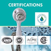 Niagara Conservation Earth Spa 3-Spray with 2 GPM 2.7-in. Wall Mount Handheld Shower Head - White