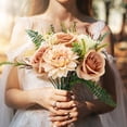 thumbnail image 3 of Artificial Flowers,Artificial Roses Combo Box Set,  Nude Color Silk Faux Flowers with Stems for Bridal Bouquets DIY Centerpieces Decoration Floral Arrangements Party Baby Shower Home Cake Decor, 3 of 7