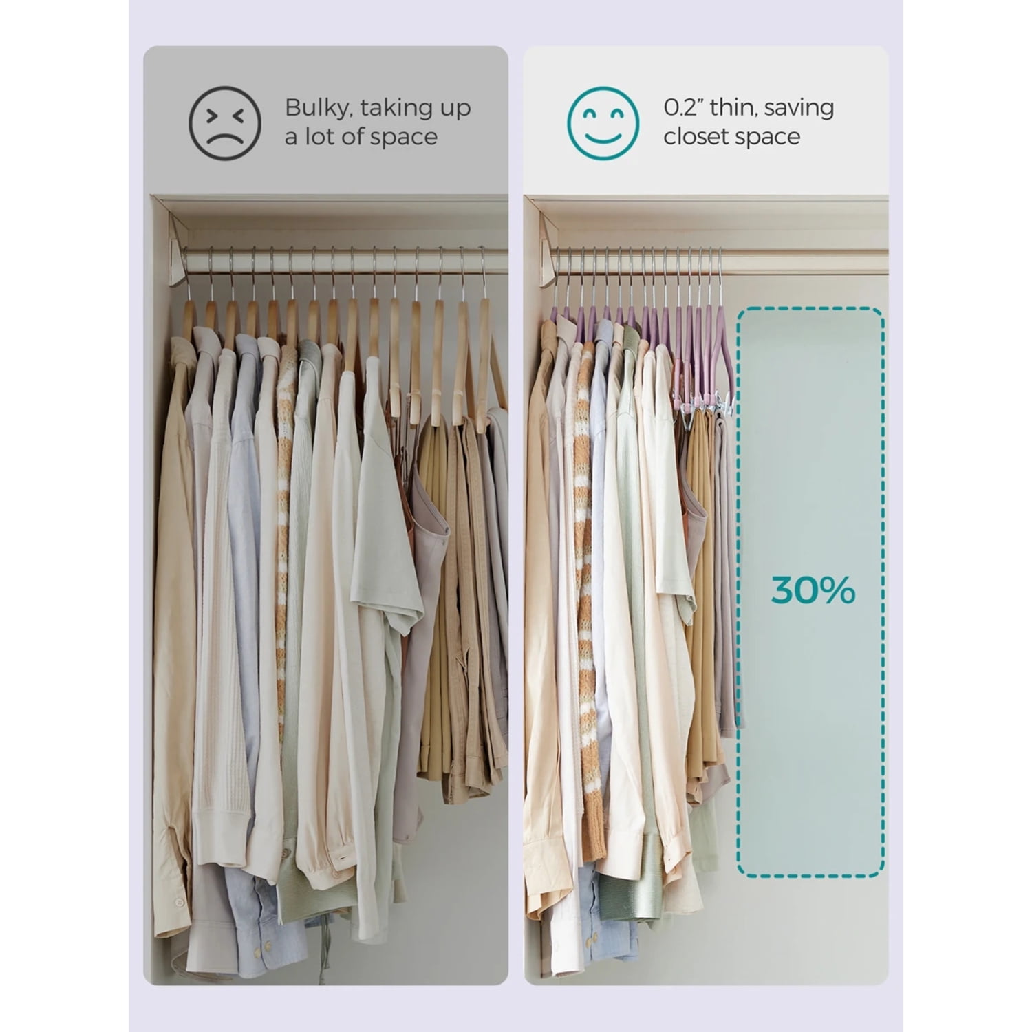 30-Pack Pants Hangers, 16.7-Inch Long Velvet Trousers Hangers With Adjustable Clips, Heavy-Duty, Non-Slip, Space-Saving For Pants, Coats, Dresses, Tank Tops,Spring,Minimalist,Summer Tops
