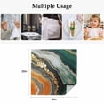 thumbnail image 4 of Teal Orange Marble Cloth Napkins, Modern Ink Painting Striped Abstract Washable and Reusable Dinner Napkins Set of 8, Table Napkin for Kitchen Party Birthday Wedding Hotel Housewarming 20"x20", 4 of 8