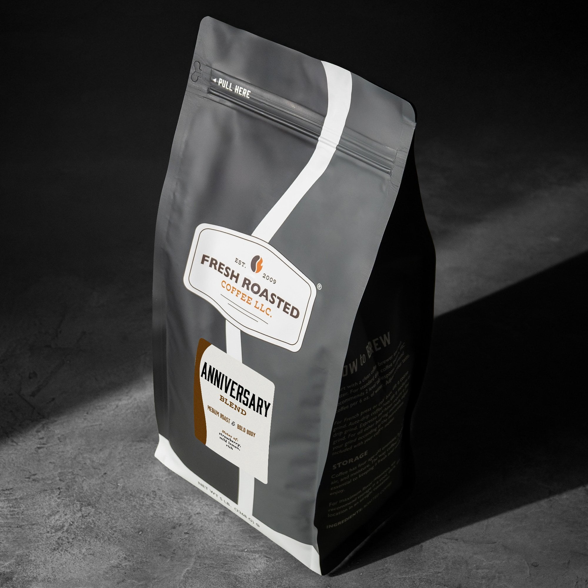 Fresh Roasted Coffee, Anniversary Blend, Medium Roast, Whole Bean, 80 oz 5 lbs