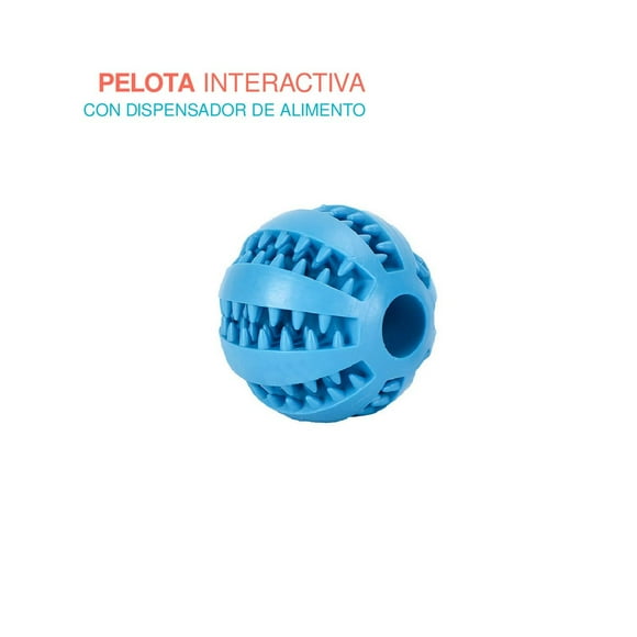 Pelota 5cms Para Perro Premios Y Limpieza De Dietes y Encias celeste 6.49 pulg Poli Pets PP-PP5PK