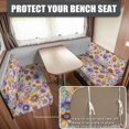 thumbnail image 2 of XYZCANDO Beautiful Chrysanthemum Pattern RV Dinette Cushion Covers Washable Camper Accessories Cute Universal Slip Covers for Loveseat Cushion Covers for Couches and Sofas Travel Trailer Accessories, 2 of 7