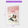 thumbnail image 5 of Every Fart is Love Note Australian Shepherd Guilty Face Happy Valentine's 5x7in Folded Greeting Card Aussie Dog Lover Gifts Single Note Card with Envelope - 01016, 5 of 5