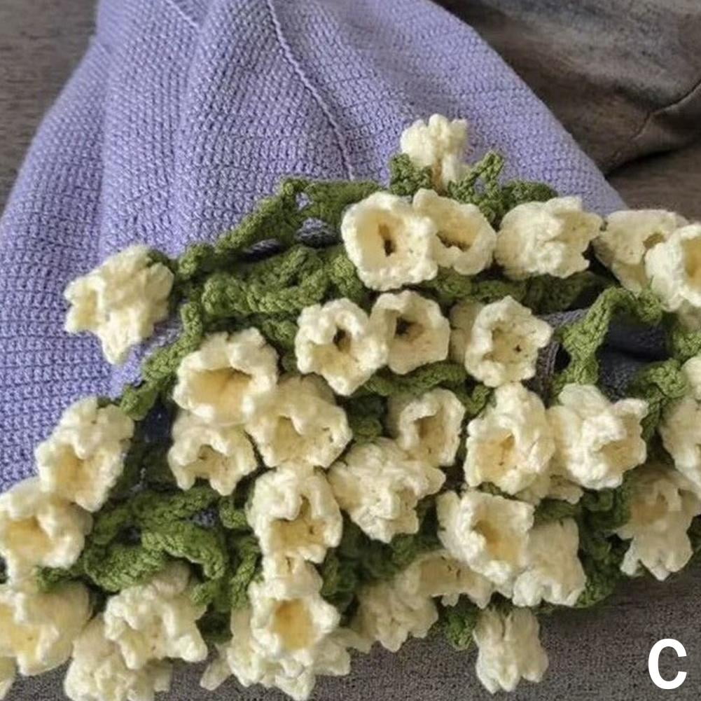 Prndkhn Couverture En Tricot Douce Et Légère Pour Bouquet De Roses Au Crochet à Faire Soi-même, Pour La Fête Des Mères, Un Anniversaire, La Décoration D'intérieur