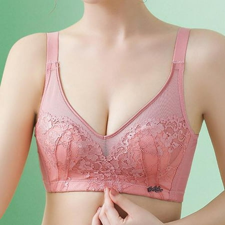 TUWABEII Thin And Seamless Underwear Gathered For Breathability No Steel Ring Droop Bralettes Wireless Lift T-Shirt Bra