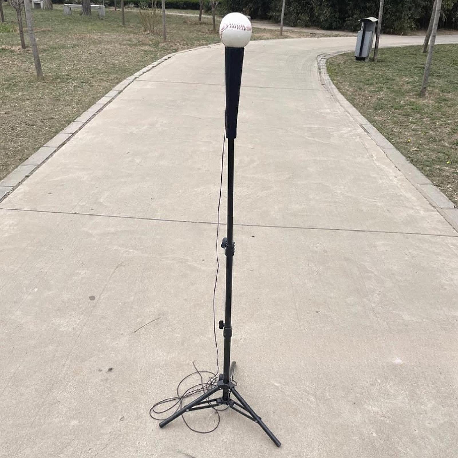 funtasica Baseball Batting Tee Tripod Stand, Professional Heavy Duty Baseball Batting Tee Stand, Training Equipment for Women And Men, Adjustable Height