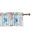 thumbnail image 2 of Saltoro Sherpi Lined Polyester Valance with 2 Inch Header and Coral Prints, Multicolor, 2 of 5