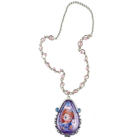 Disney Junior Jr Sofia the First Silver Princess Costume Amulet Necklace