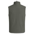 thumbnail image 5 of Men's Solid Color Sleeveless Vest Jacket Nylon Spandex Stand Up Collar Full Zip Cardigan With Multiple Pockets Lightweight Outerwear Casual Daily Travel | Zenithor,Army Green L, 5 of 9
