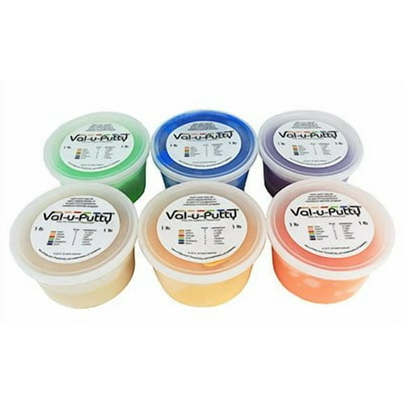 Val-U-Putty 10-3946 1 lbs Exercise Putty - 6 Piece