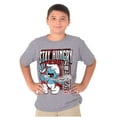 thumbnail image 3 of The Smurfs Cool Kanji Stay Hungry Crewneck T Shirts Boy Girl Teen Brisco Brands L, 3 of 6