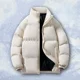 thumbnail image 3 of Abrigos acolchados con cremallera y capucha para hombre, parkas acolchadas con empalme, chaqueta de plumón para hombre, ropa exterior de invierno para jóvenes, reseñas coreanas, muchas 2024, 3 of 5