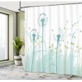 thumbnail image 4 of JOOCAR Spring Shower Curtain, Silhouette Dandelion Floral Foliage Seasonal Blooms Botany Eco Illustration,with Hooks,72x72 inch, Khaki Green, 4 of 6
