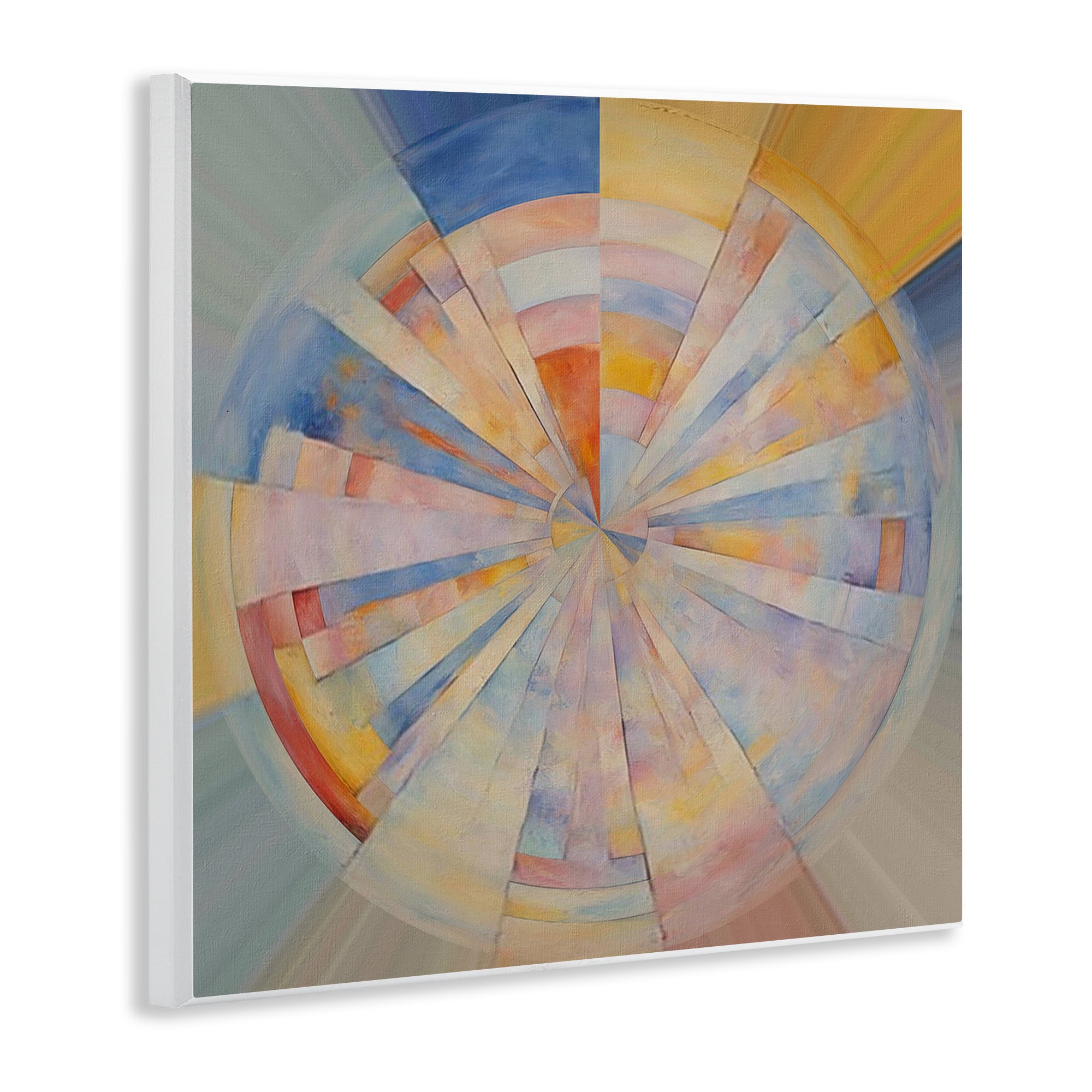 Stupell Industries Circle In Abstraction Abstract Painting Unframed Art Print Wall Art, 12 x 12
