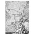 thumbnail image 3 of Roque, John 19x24 Black Modern Framed Museum Art Print Titled - Roque Sectional map of London 1748, 3 of 5