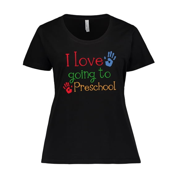 Inktastic I Love Going to Preschool Women's Plus Size T-Shirt