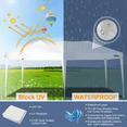 thumbnail image 4 of HOTEEL 10'x20' Pop up Canopy,Waterproof Outdoor Commercial Instant Tent,for Parties Beach Camping Event Shelter Wedding,White, 4 of 8