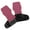 Rose red, variant on Double Layer Workout Gloves Reinforced Padded Hand Leather Texture Suitable for Strength Training and Injury Prevention