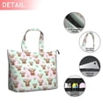 thumbnail image 2 of Green Highland Cow Flower Pattern Travel Tote Bags for Women Carry On,Large Weekender Bags for Women Travel,Multi Functional Duffle Bag for Work,Shopping,Sports, 2 of 5