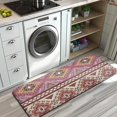 thumbnail image 3 of Pink Boho Tribal Diamonds and Triangles Pattern Kitchen Rug Mat,Kitchen Runner Rugs Non Skid Washable,Decorative Kitchen Floor Mats for Kitchen,Sink,Laundry,17"x47.2", 3 of 7