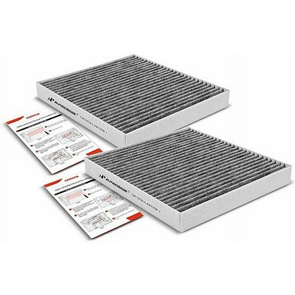 Cabin Air Filter Set 2 - Compatible with 2011 - 2015 Ram 3500 2012 2013 2014