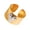 Gold, variant on Stylish Alloy Heart Rings Ornament with Open Designs for Easy Size Adjustment