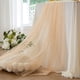 thumbnail image 5 of Tela de malla perlada de 3 yardas, 69 pulgadas de ancho, tul con cuentas de perlas, tela de malla transparente, velo de novia, decoraciones de mesa para bodas, 5 of 9